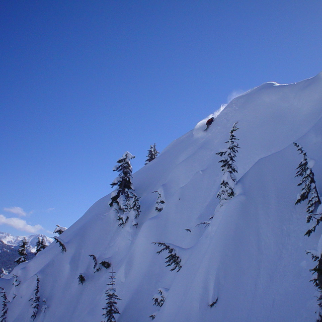 powder slash on the wall, Stevens Pass