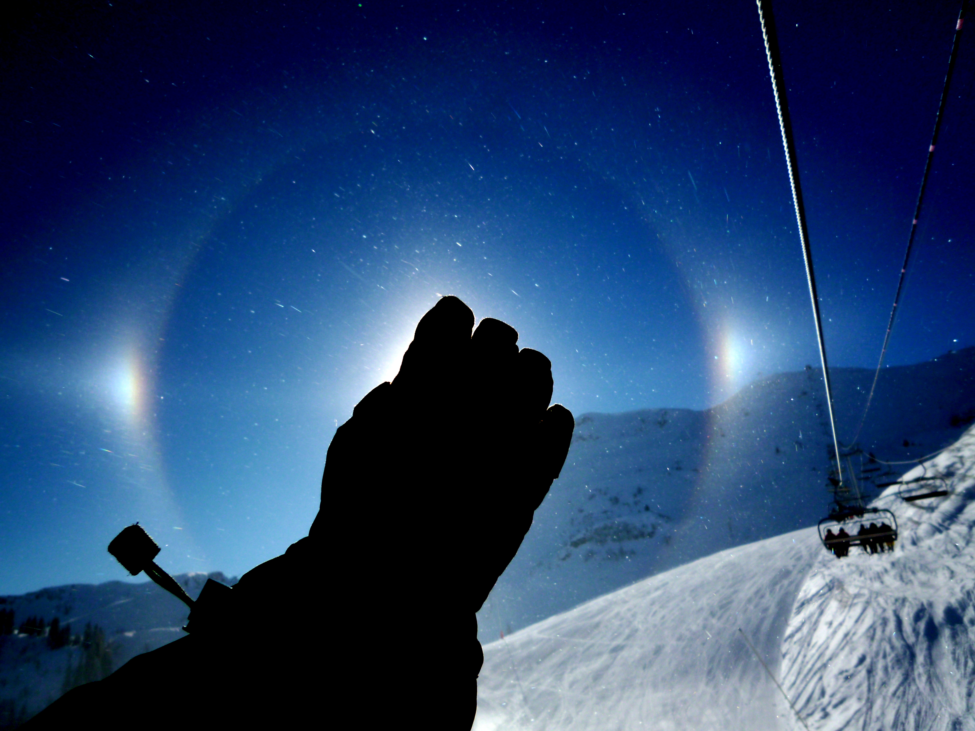 Sun halo, Samoens