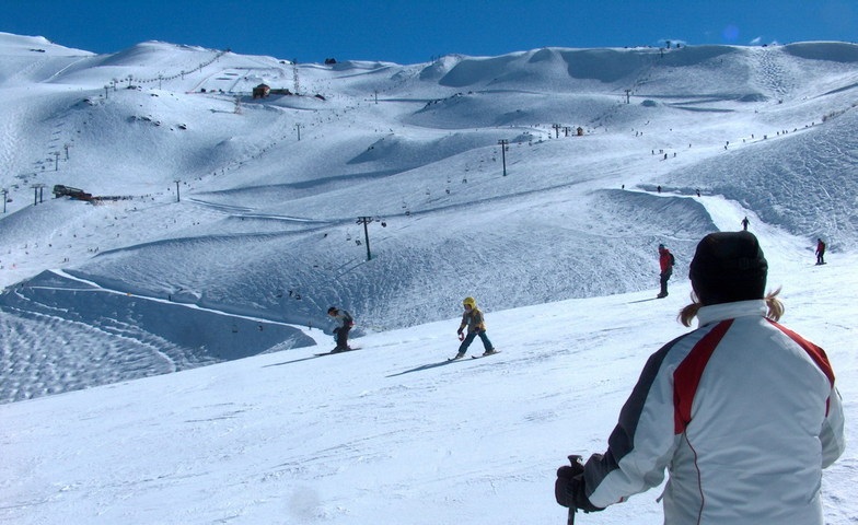 Vista parcial de pistas superiores, Cerro Catedral