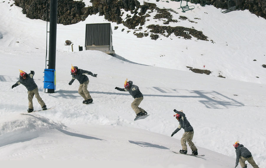 Backside 180 at Turoa - 14 Sept 05