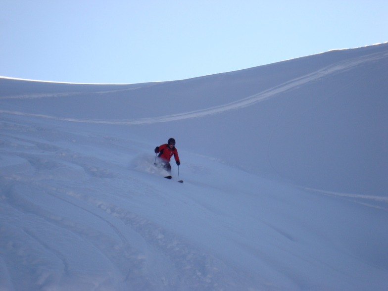 Tom in light Davos powder snow