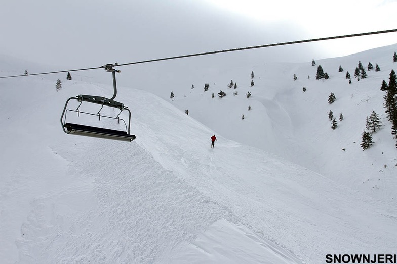 Lonely skier, Kozuf