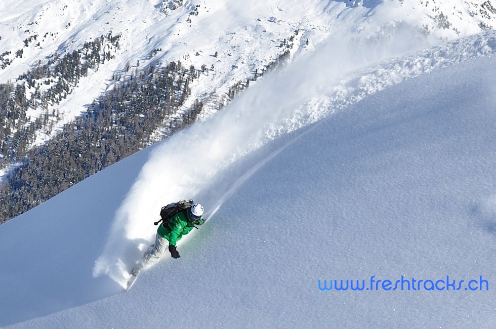 Off Piste Snowboarding Verbier
