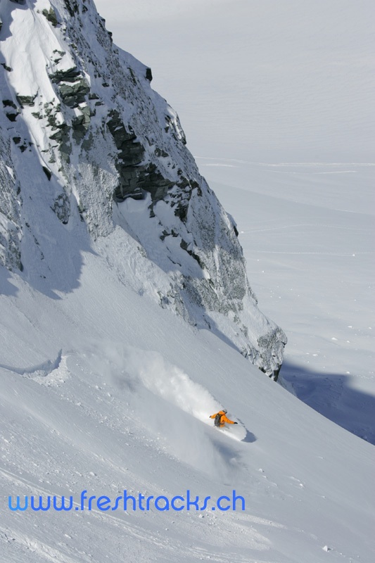 Off Piste Snowboarding Verbier