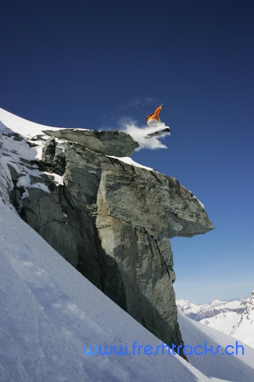 Off Piste Snowboarding Verbier
