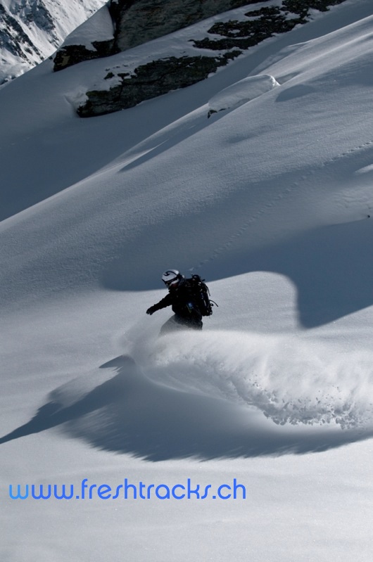 Off Piste Snowboarding Verbier