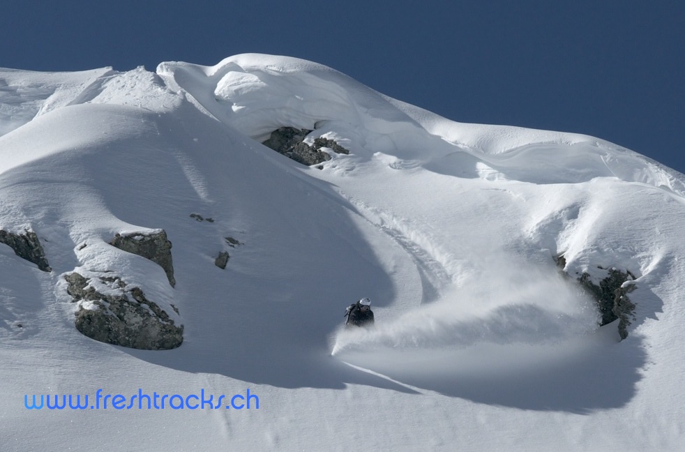 Off Piste Snowboarding Verbier