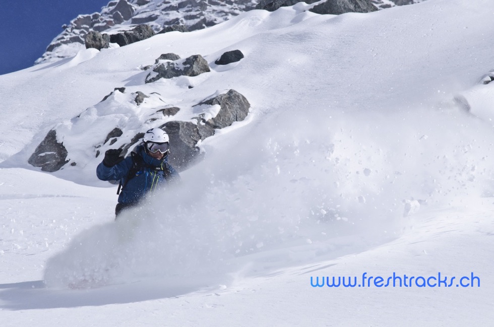 Off Piste Snowboarding Verbier