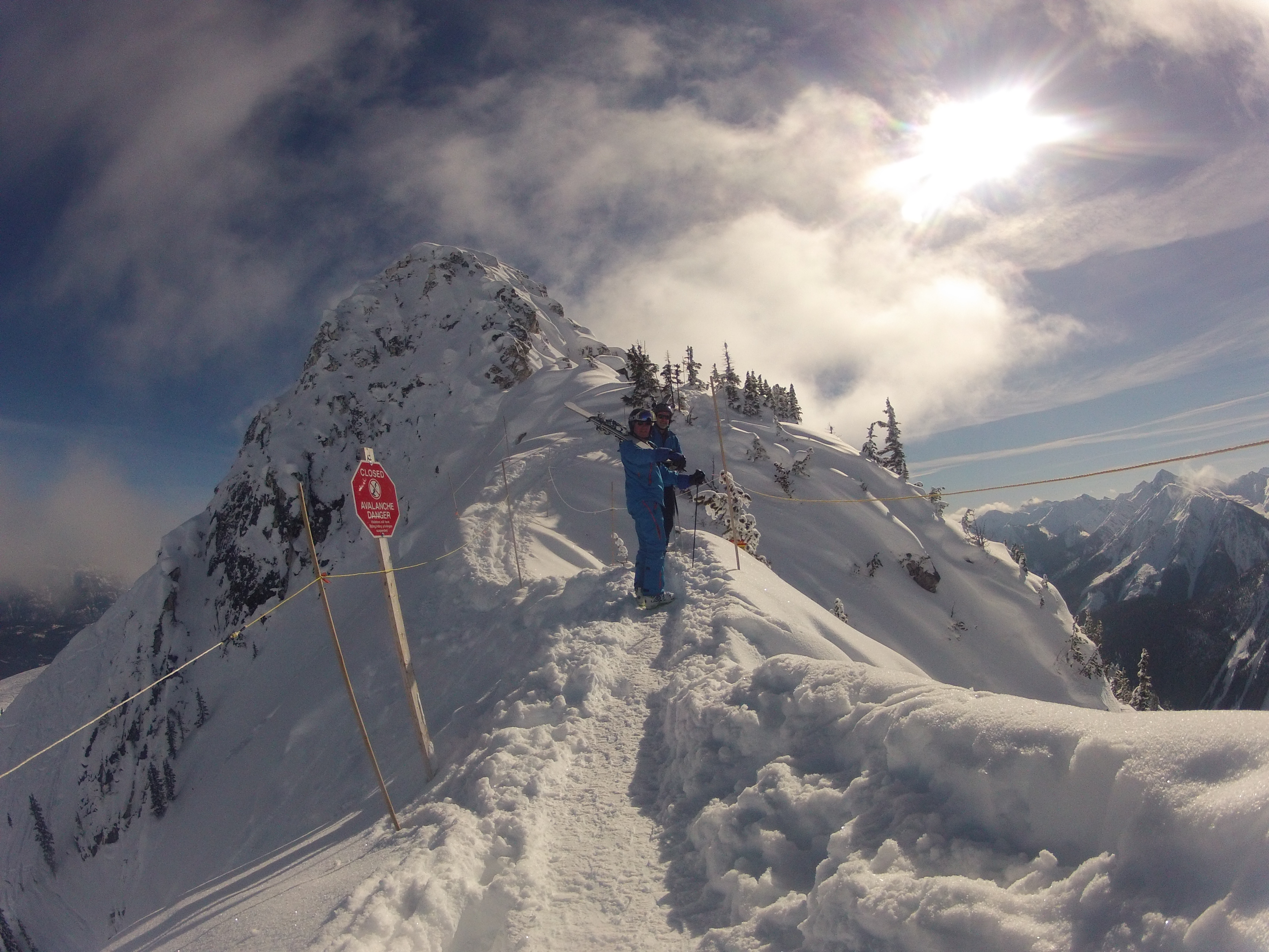 Heading up to T2, Kicking Horse