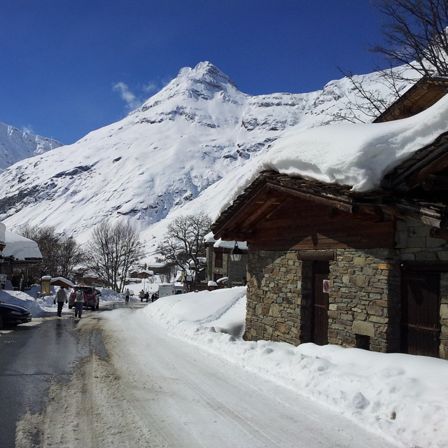 Bonneval na začátku jara., Bonneval sur Arc