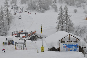 Zasněžený násup na lanovku., Bonneval sur Arc photo