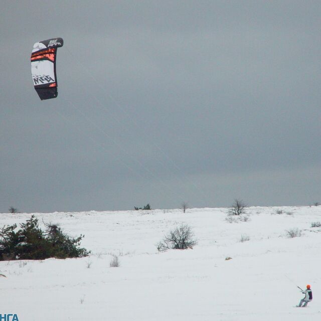 Ay-Petri. Snowkiting 