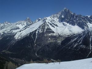 The Magnificent Grands-Montets in the Chamonix Valley photo