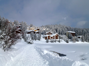 WALKING IN THE SNOW, Arosa photo