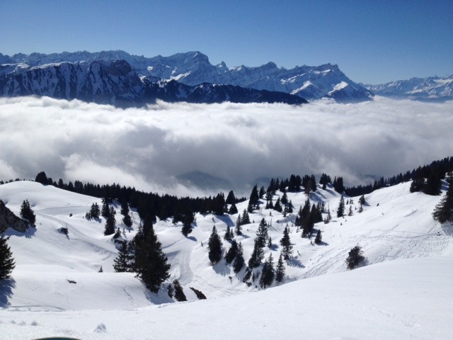 Above the clouds, Leysin
