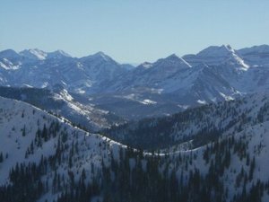 views from top of tram, Snowbird photo