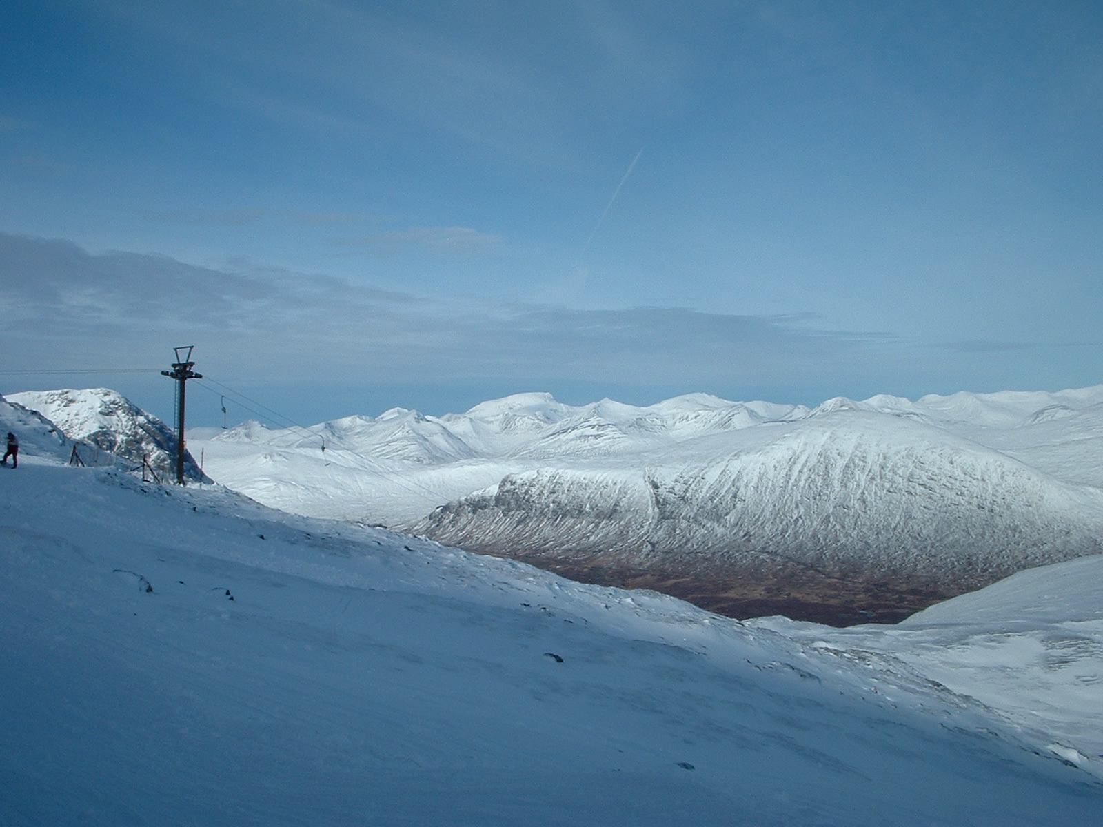 Looking out towards the Nevis range from glencoe