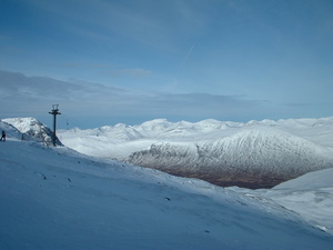 Looking out towards the Nevis range from glencoe photo