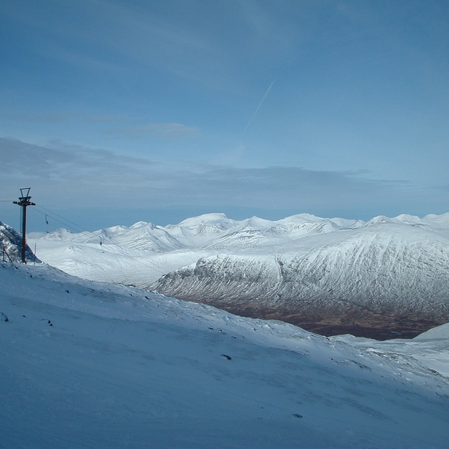 Looking out towards the Nevis range from glencoe