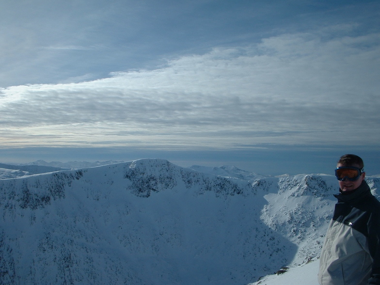 Ian at summit of glencoe, Glencoe Mountain Resort