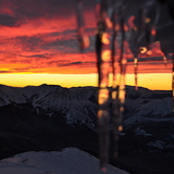 sunrise from Snowline deck, New Zealand