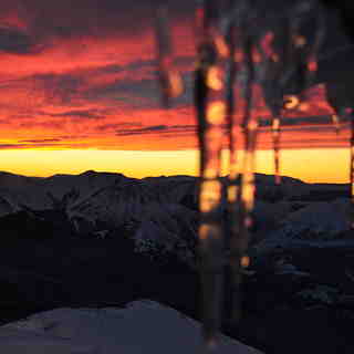 sunrise from Snowline deck, Mount Cheeseman