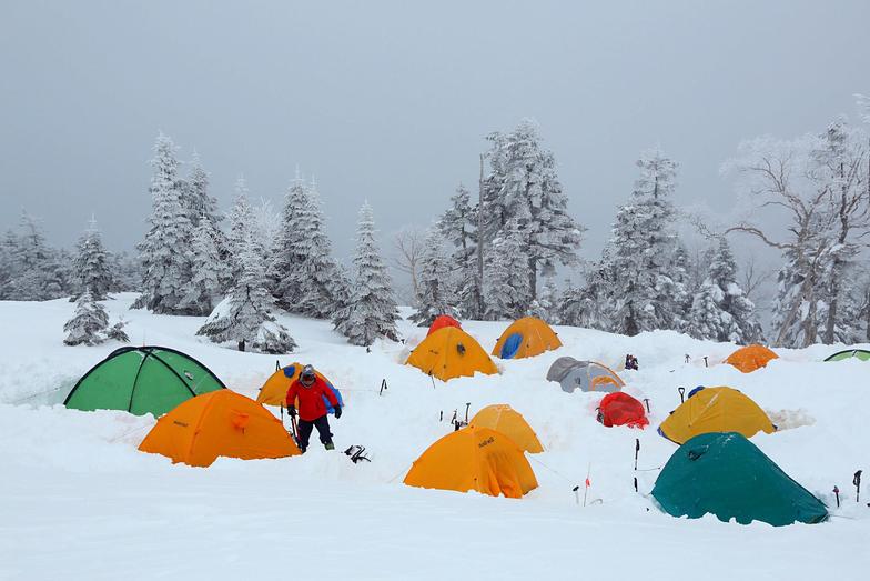 Camping on New Years Eve., Shinhotaka Ropeway