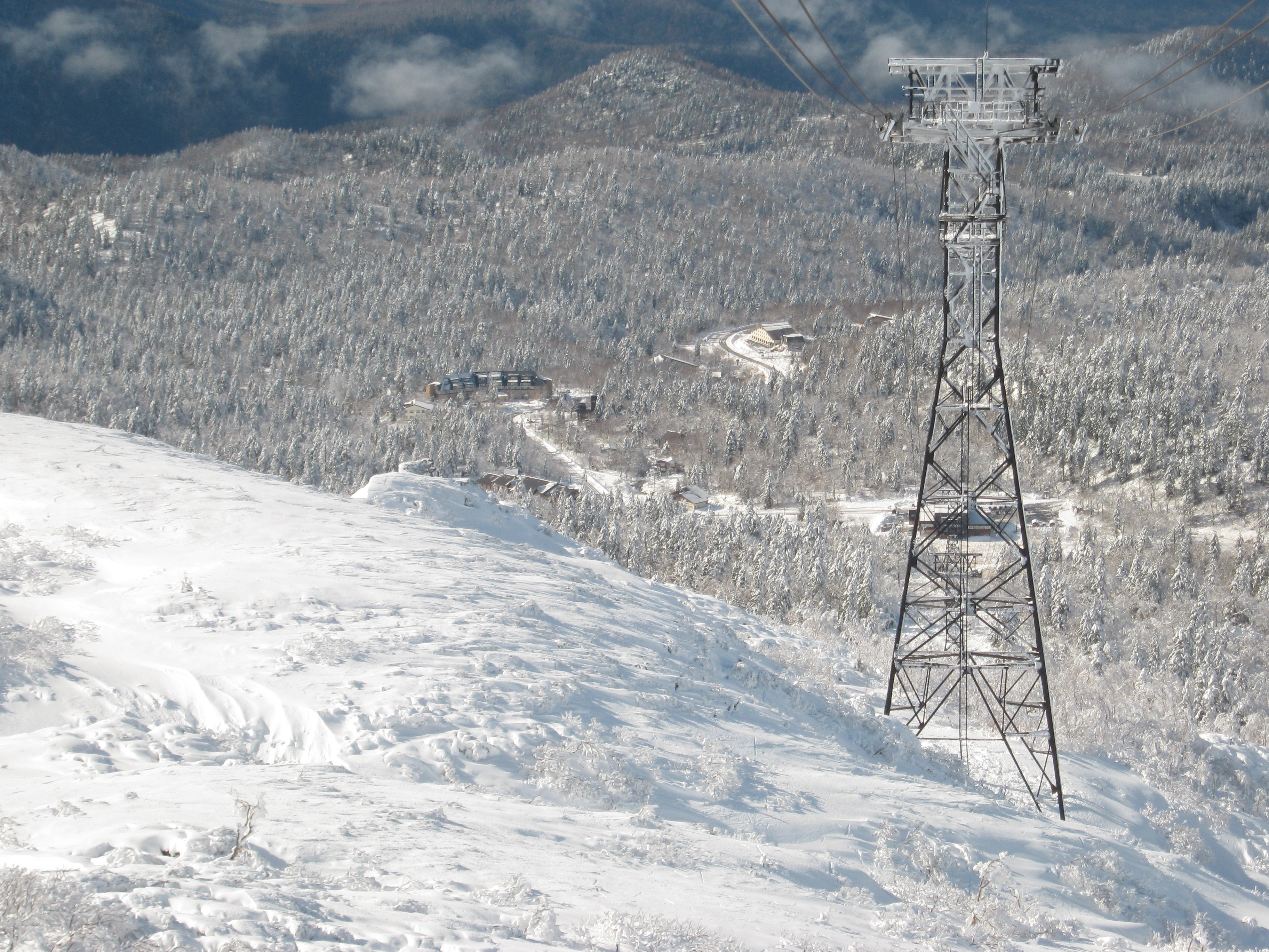Asahidake Onsen from Ropeway