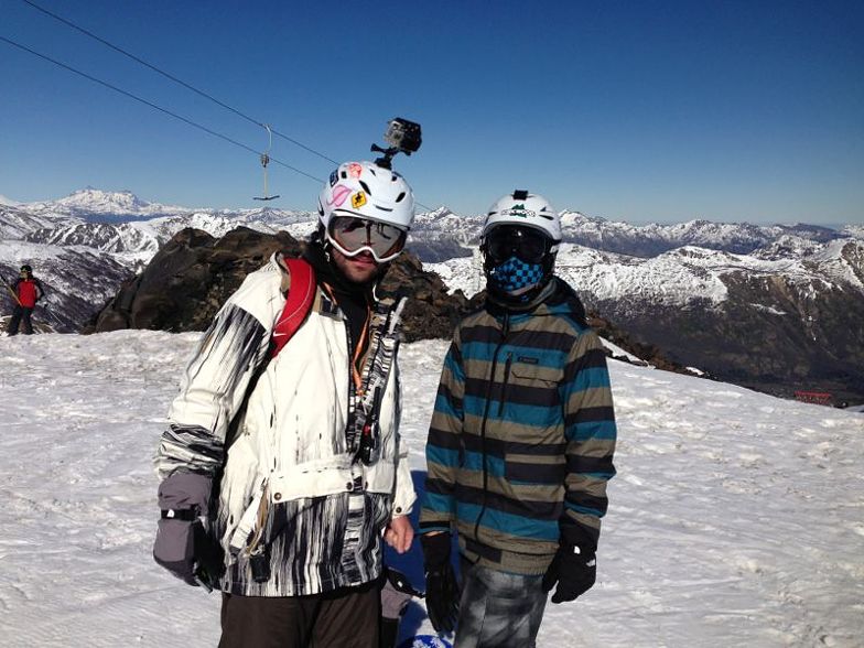 PAI E FILHO NA MONTANHA, Nevados de Chillan
