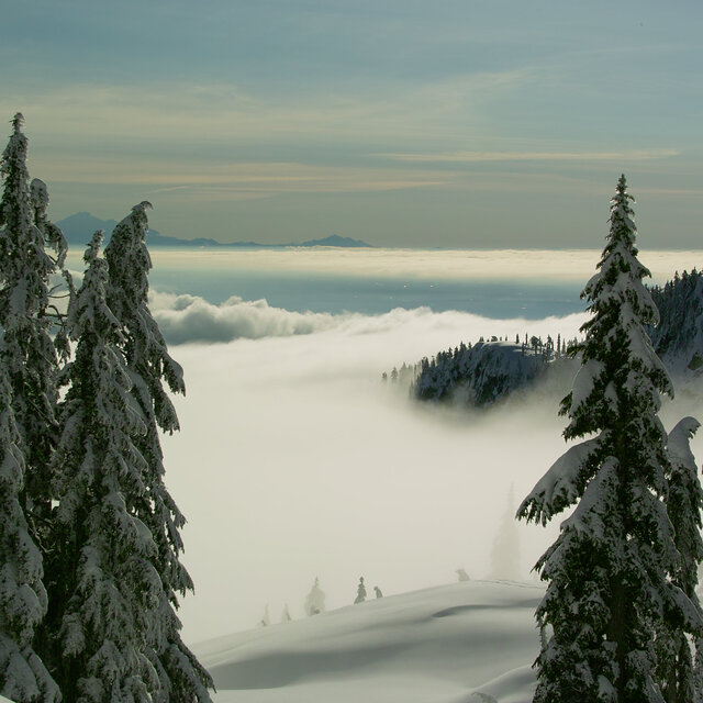 Vancouver fog, Mt Seymour