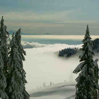 Vancouver fog, Mt Seymour