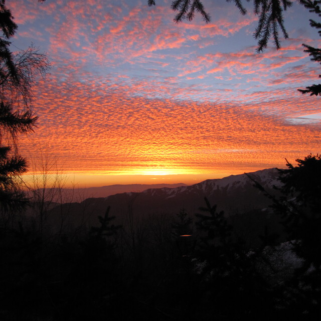 Farellones, Chile July 2013 Sunset