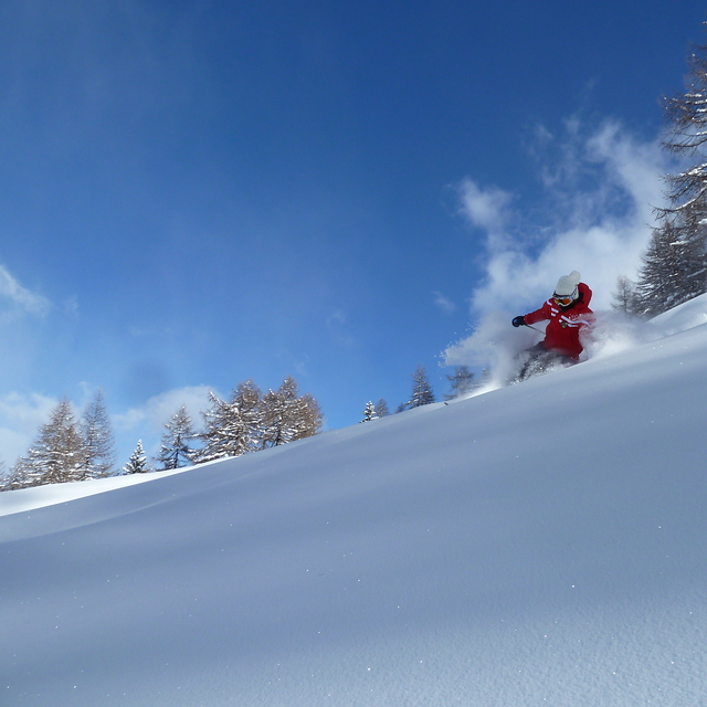 Powder and sky, Rhemes-Notre-Dame