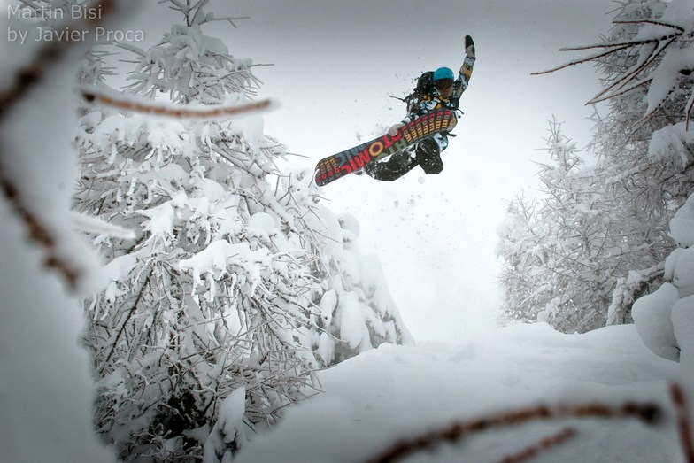 Maloja powder with Martin Bisi, Maloja/Engadin