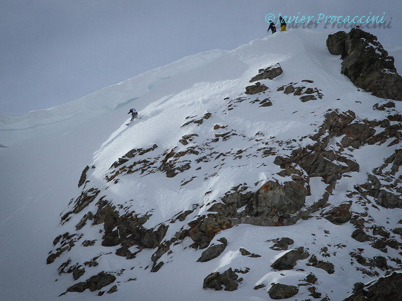 Freeride at Diavolezza with Mauro Meier, Diavolezza-Lagalb