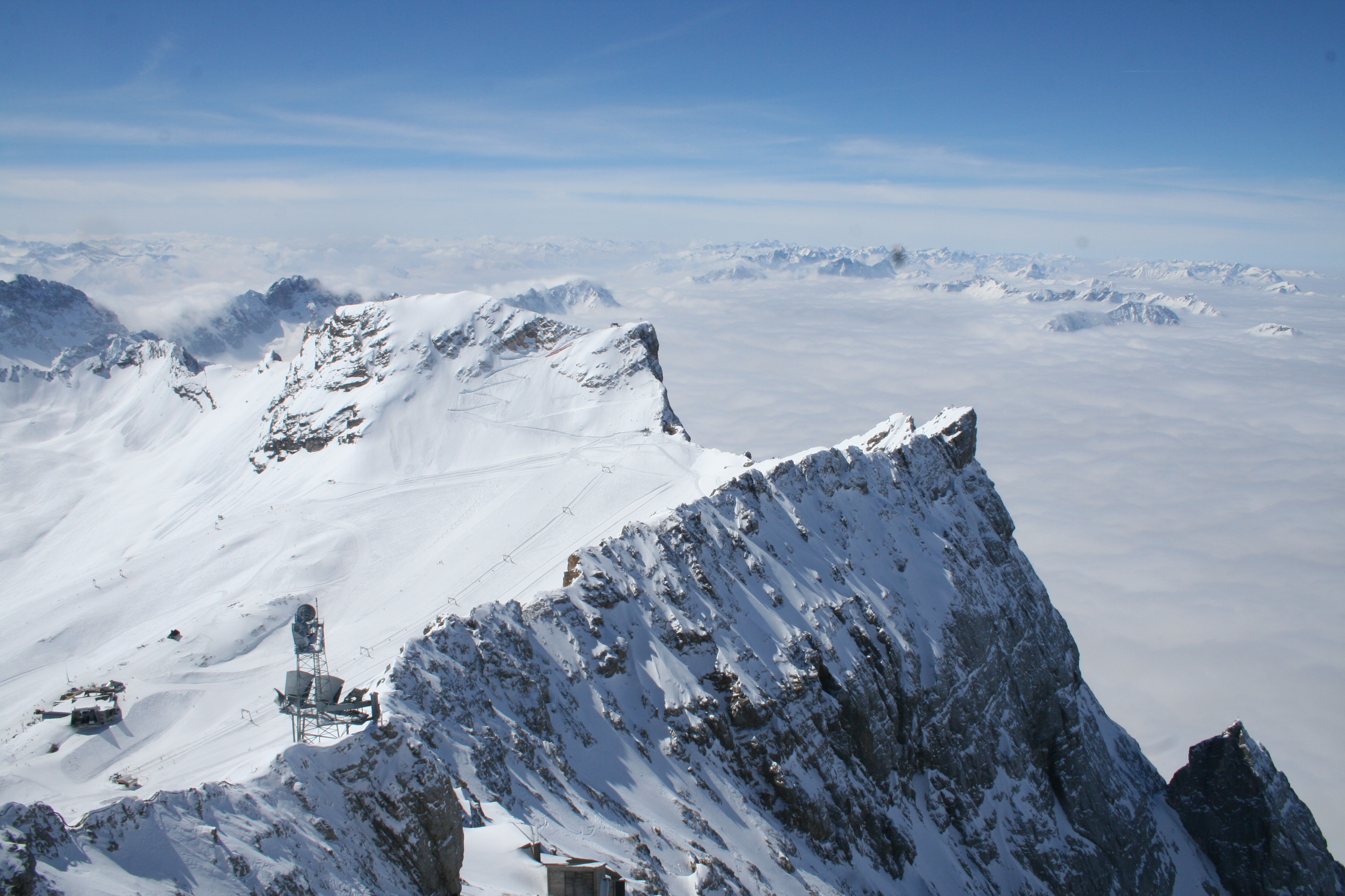 Schneeferner über Wolkenmeer, Garmisch-Partenkirchen-Zugspitze
