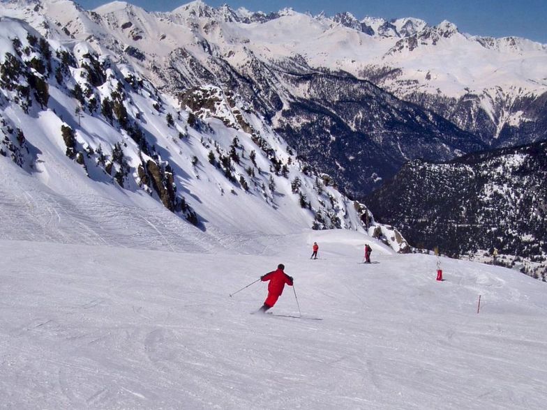 Telemark on skiruns of Montgenevre (Via Lattea) 02, Montgenèvre (Vialattea)