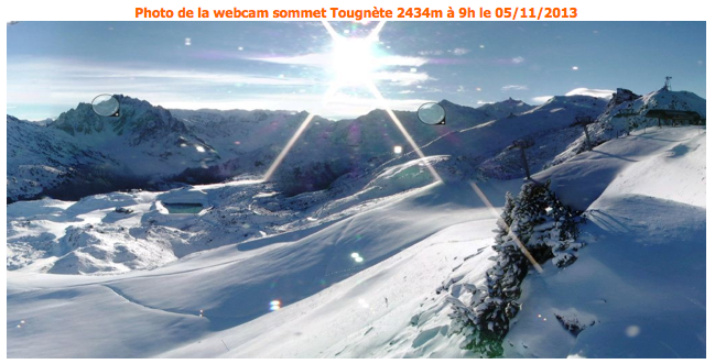 Tougnette summit Meribel 5/11/13, Méribel