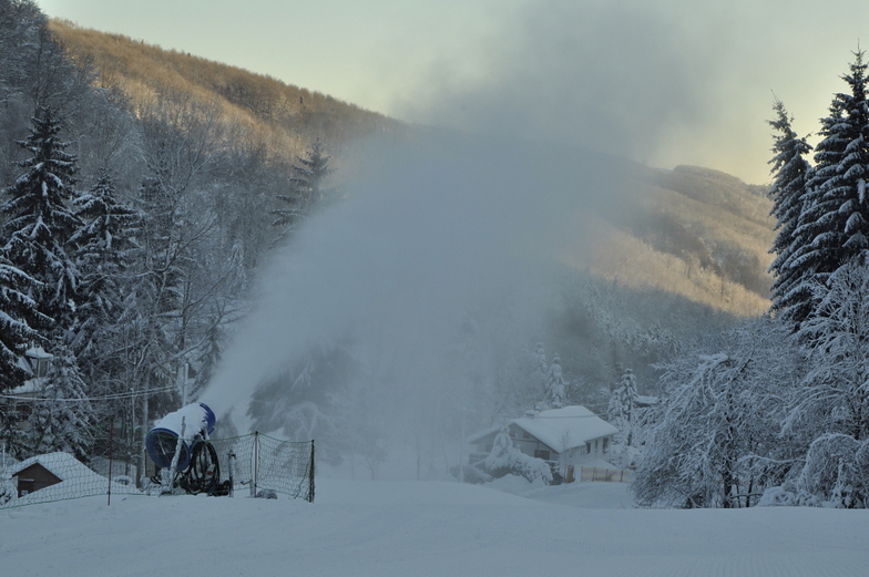 Snowing at Telnice