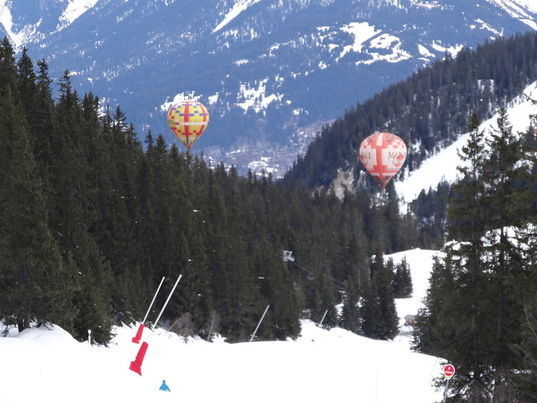 Flying down the slopes, Courchevel