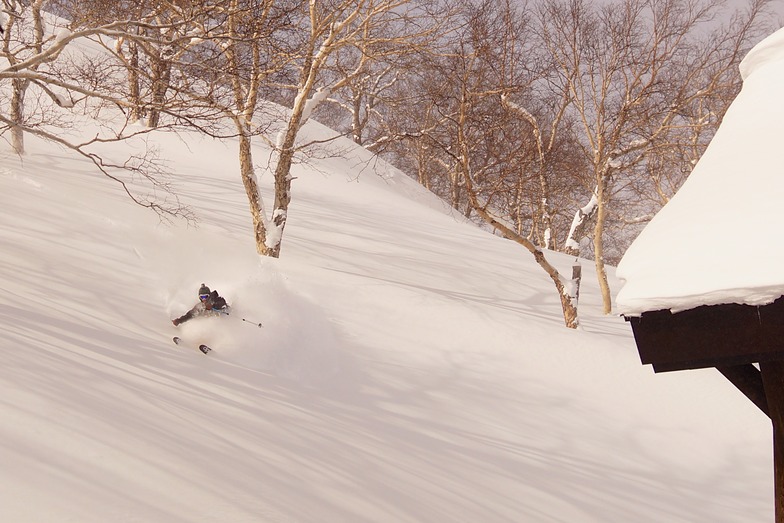 Above the chairlift, Kurodake