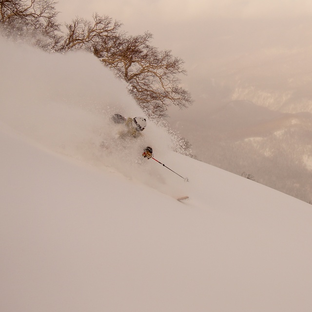 Bowl above chairlift, Kurodake