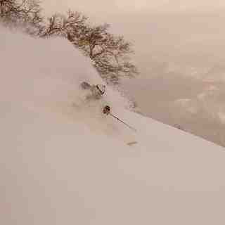 Bowl above chairlift, Kurodake