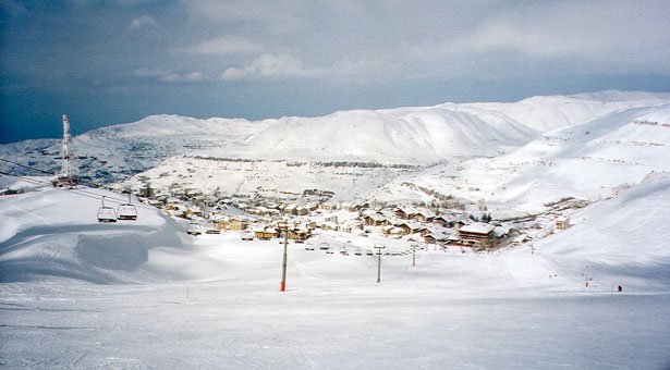 Faraya top of Refuge Slopes, Mzaar Ski Resort