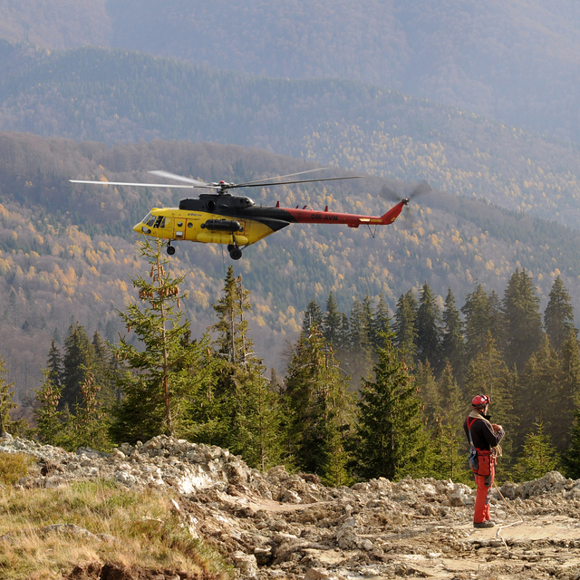 Helicoper Mi 171 in Muntele Mic