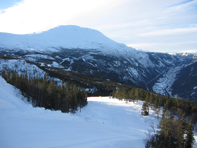 View down to Rjukan, Gaustablikk