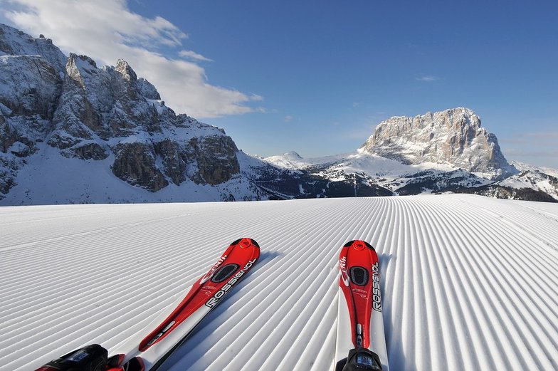 Perfect groomed slopes!, Val Gardena