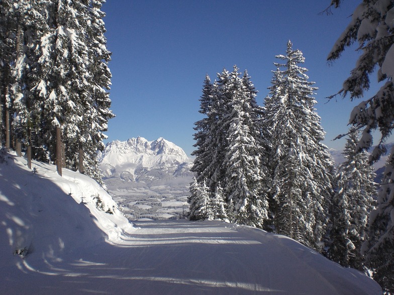 Wilde Kaiser from the Streif, Kitzbühel