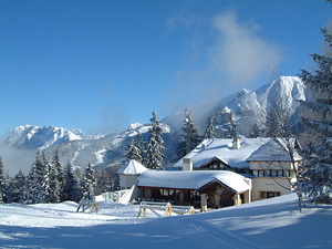 Restaurant at the top of the Gschwandtkop, Seefeld photo
