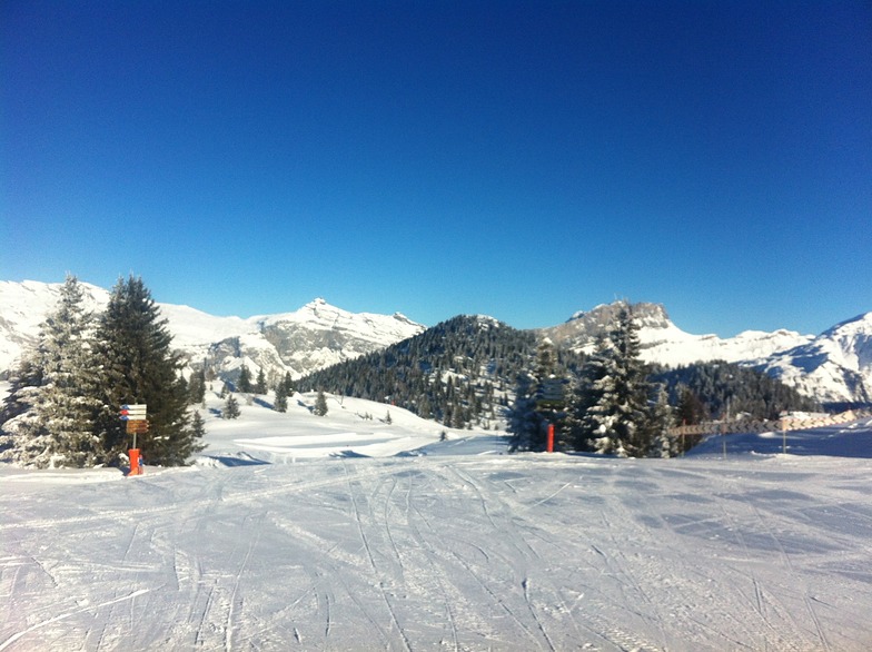 Top of Crozat, Kandahar and Voza chairs, Les Houches